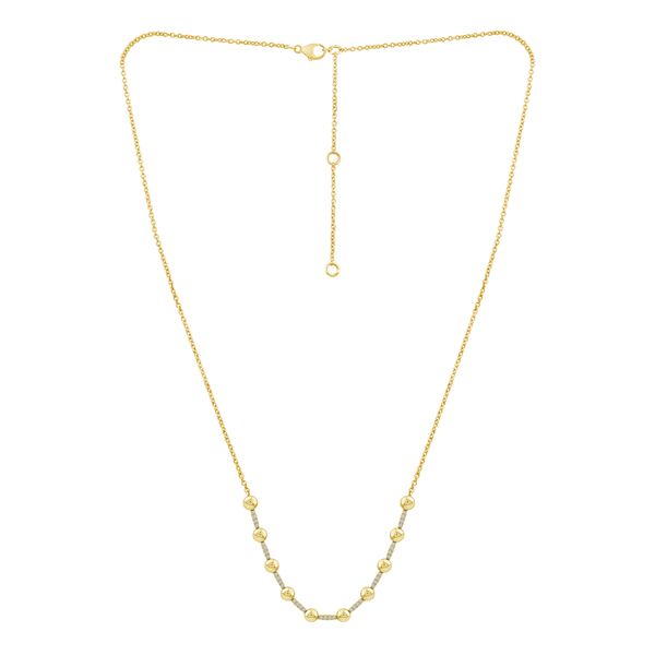 IDDU 14K Yellow Gold Diamond Necklace Shelle Jewelers, Inc Northbrook, IL