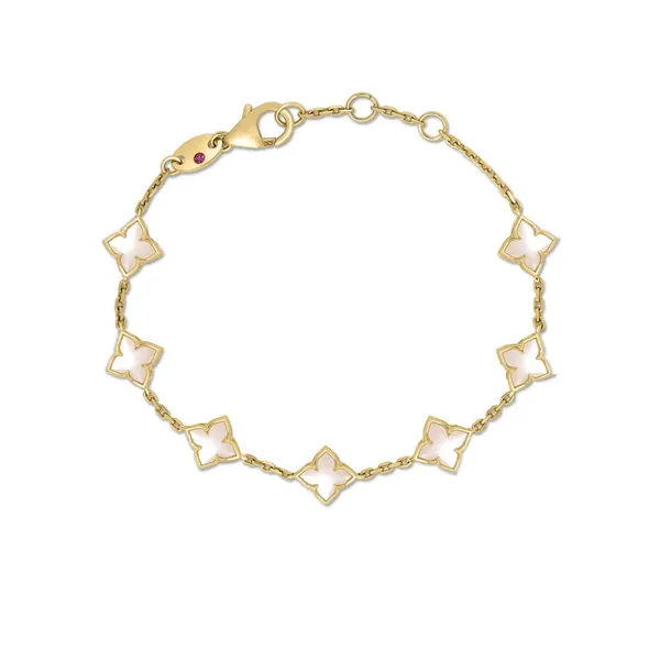 18K Yellow Gold Colored Stone Bracelet Shelle Jewelers, Inc Northbrook, IL