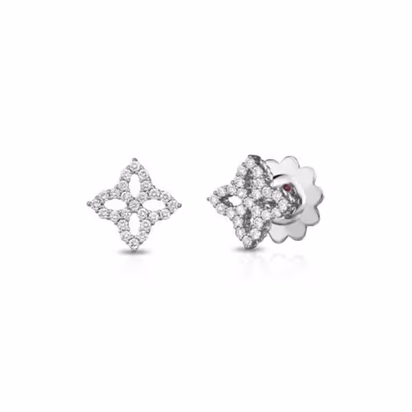 18K White Gold Diamond Earrings Shelle Jewelers, Inc Northbrook, IL