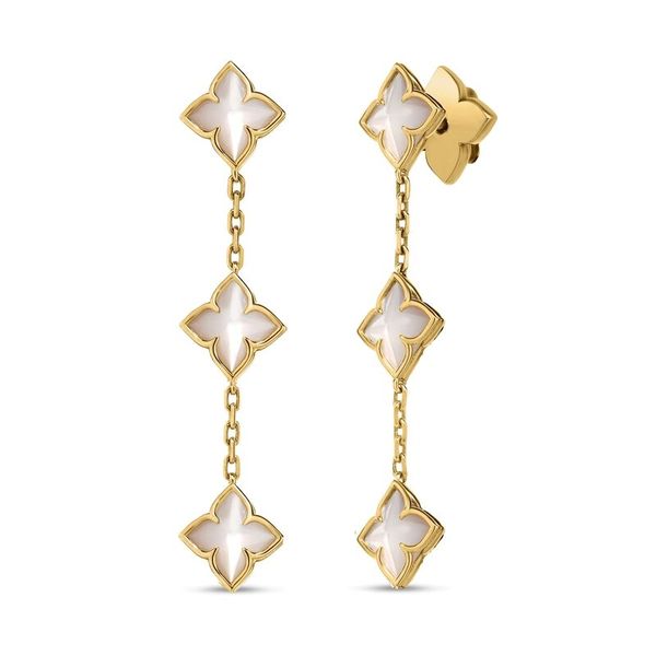 18K Yellow Gold Drop Earrings Shelle Jewelers, Inc Northbrook, IL