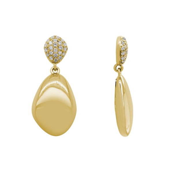 14K Yellow Gold Drop Earrings Shelle Jewelers, Inc Northbrook, IL