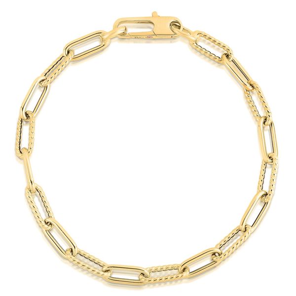 18K Yellow Gold Link Bracelet Shelle Jewelers, Inc Northbrook, IL