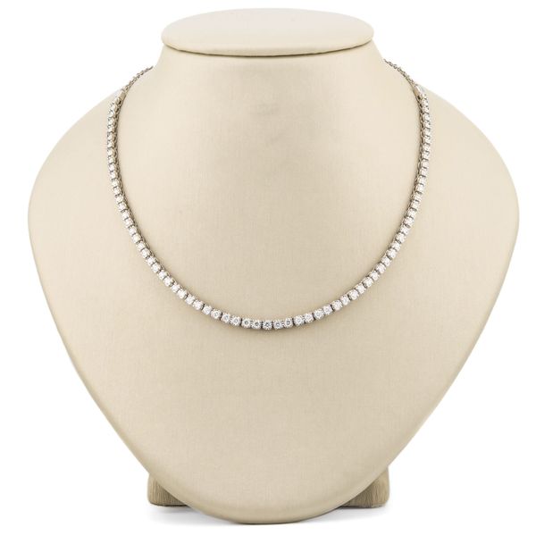 14K White Gold Tennis Necklace Shelle Jewelers, Inc Northbrook, IL