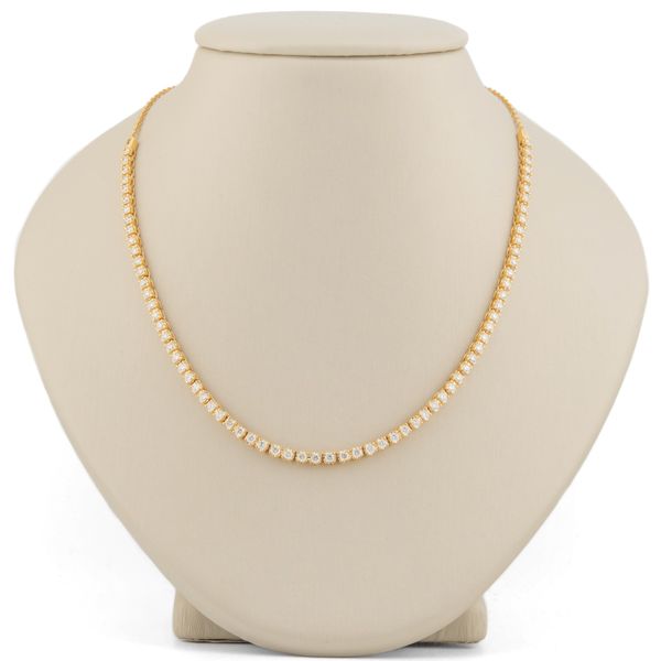 14K Yellow Gold Tennis Necklace Shelle Jewelers, Inc Northbrook, IL