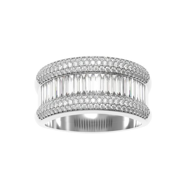 18K White Gold Band Ring Shelle Jewelers, Inc Northbrook, IL