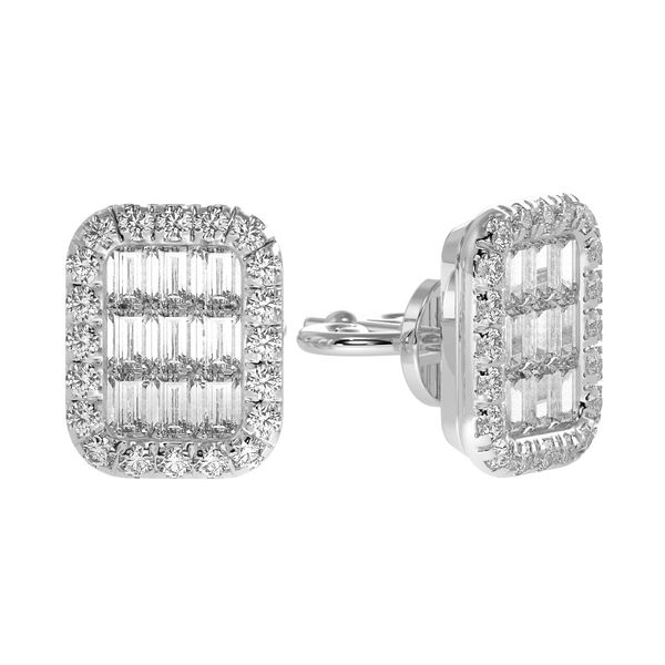 18K White Gold Earrings Shelle Jewelers, Inc Northbrook, IL