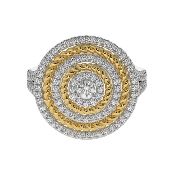 18K White Gold Twisted Ring Shelle Jewelers, Inc Northbrook, IL
