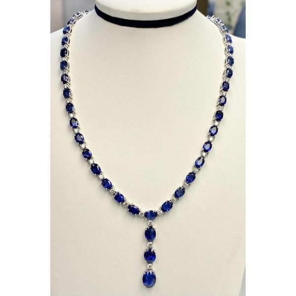 18K White Gold Tennis Necklace Shelle Jewelers, Inc Northbrook, IL