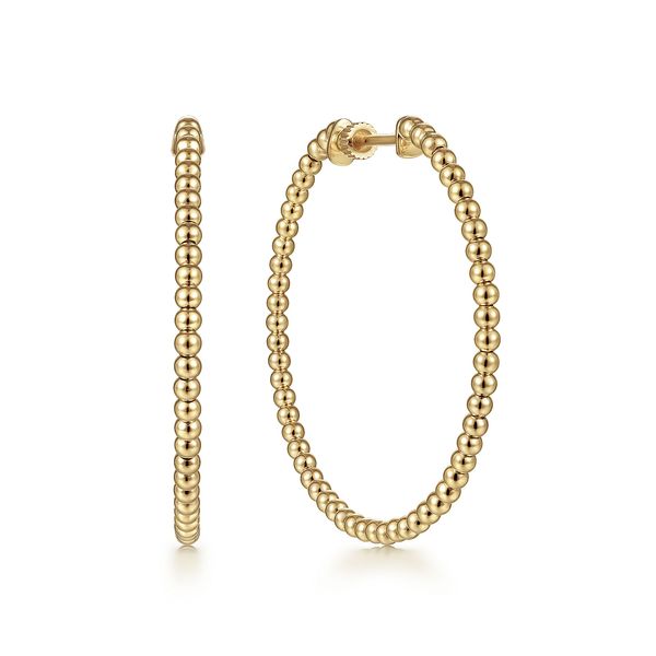 14K Yellow Gold Hoop Earrings Shelle Jewelers, Inc Northbrook, IL