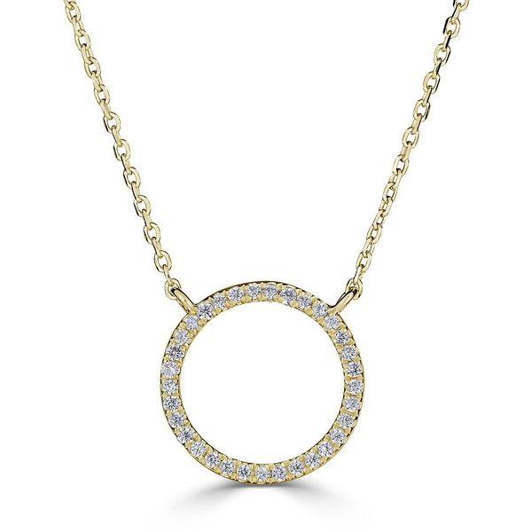 14K Yellow Gold Station Necklace Shelle Jewelers, Inc Northbrook, IL