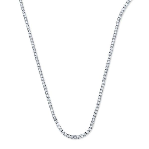 18K White Gold Tennis Necklace Shelle Jewelers, Inc Northbrook, IL