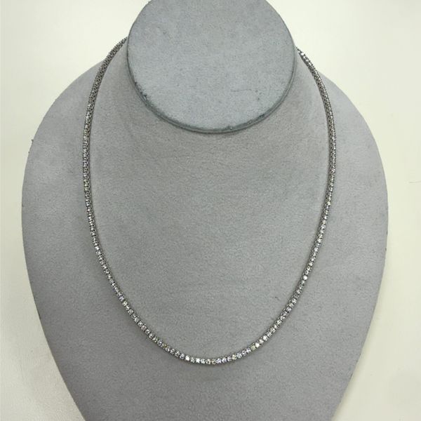 18K White Gold Tennis Necklace Shelle Jewelers, Inc Northbrook, IL