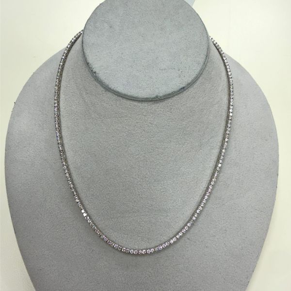 18K White Gold Tennis Necklace Shelle Jewelers, Inc Northbrook, IL
