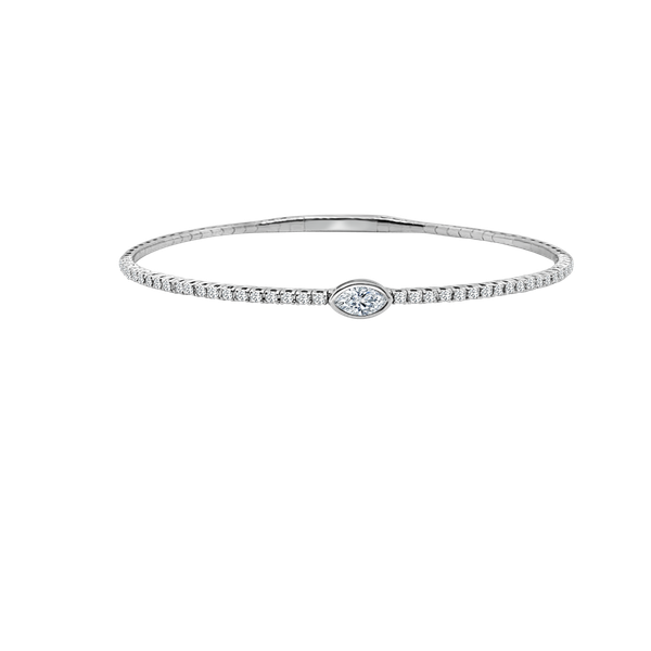 14K White Gold Flex Bracelet Shelle Jewelers, Inc Northbrook, IL