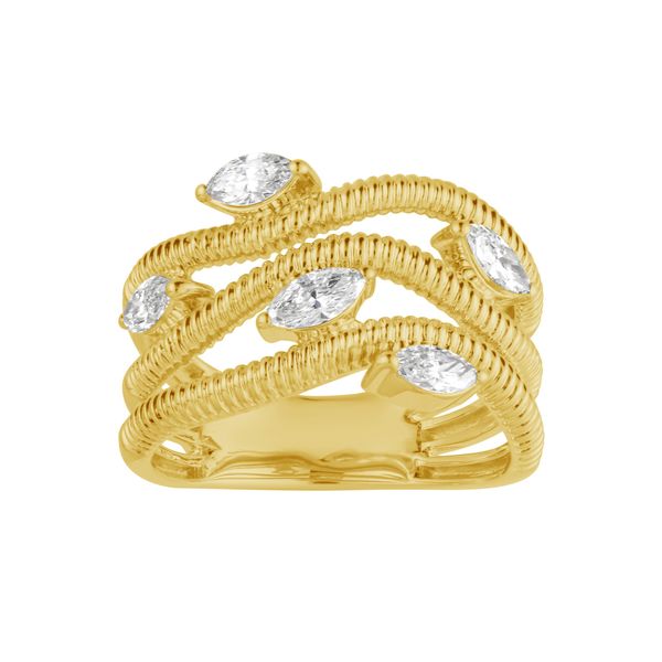 18K Yellow Gold Wide Band Ring Shelle Jewelers, Inc Northbrook, IL