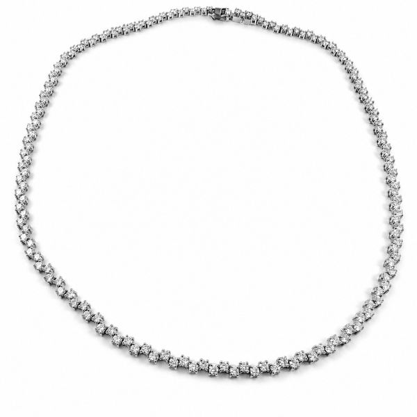 14K White Gold Tennis Necklace Shelle Jewelers, Inc Northbrook, IL