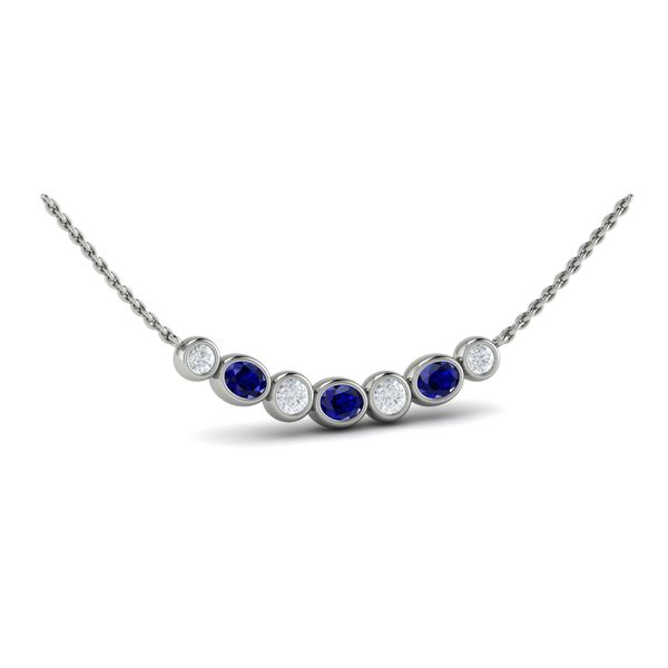 14K White Gold Bar Necklace Shelle Jewelers, Inc Northbrook, IL