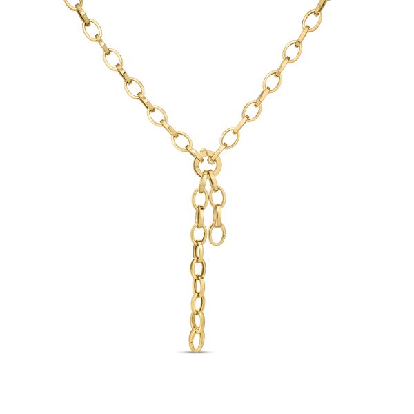 18K Yellow Gold Lariat Necklace Shelle Jewelers, Inc Northbrook, IL