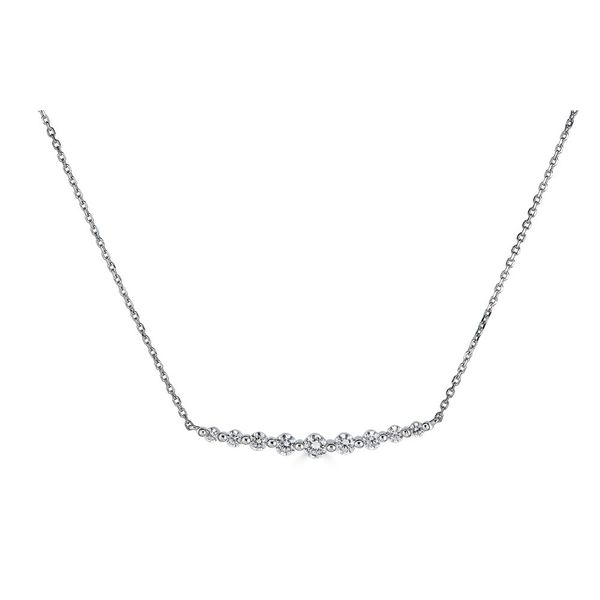 14K White Gold Bar Necklace Shelle Jewelers, Inc Northbrook, IL