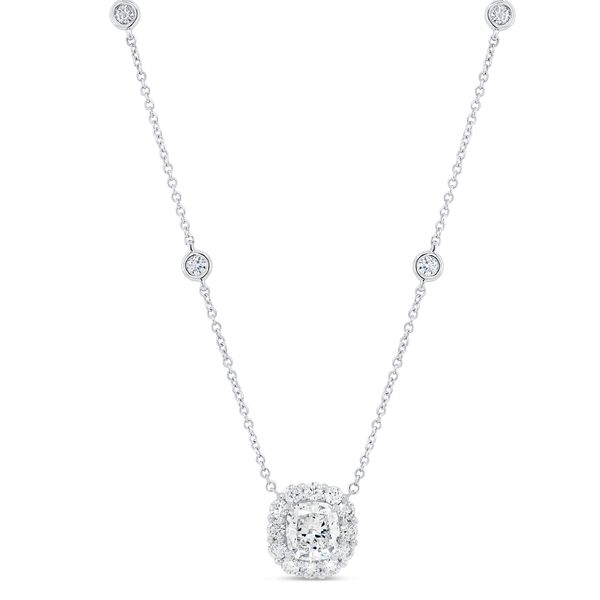 18K White Gold Diamond By The Yard Necklace Shelle Jewelers, Inc Northbrook, IL
