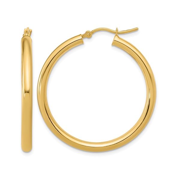 14K Yellow Gold Hoop Earrings Shelle Jewelers, Inc Northbrook, IL