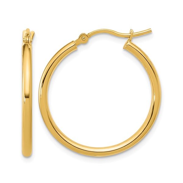 14K Yellow Gold Hoop Earrings Shelle Jewelers, Inc Northbrook, IL