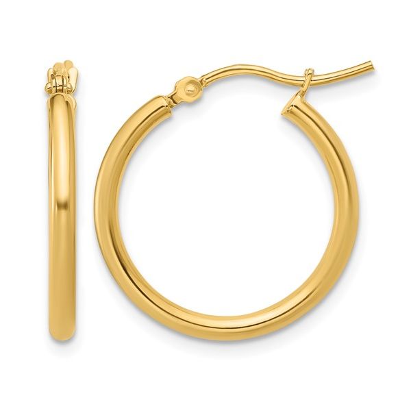 14K Yellow Gold Hoop Earrings Shelle Jewelers, Inc Northbrook, IL