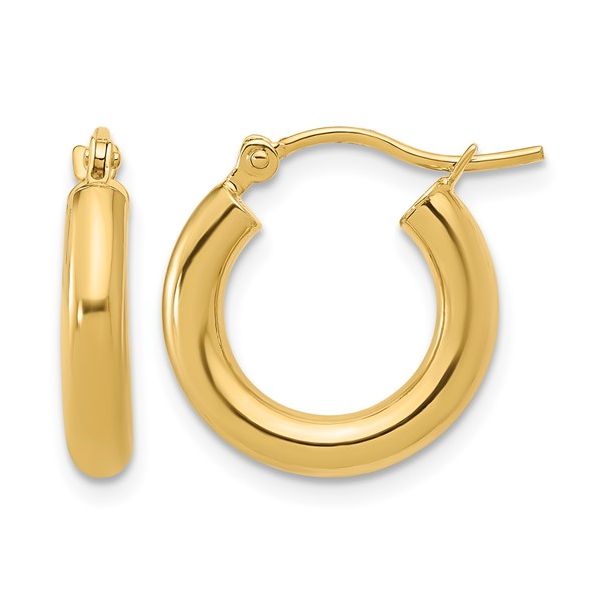14K Yellow Gold Hoop Earrings Shelle Jewelers, Inc Northbrook, IL
