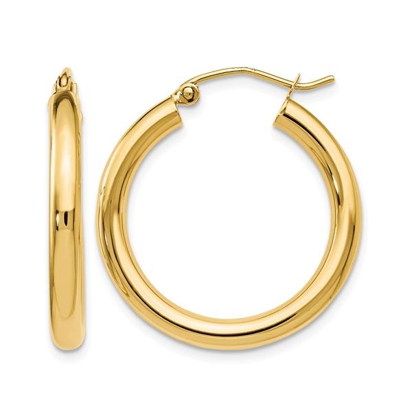 14K Yellow Gold Hoop Earrings Shelle Jewelers, Inc Northbrook, IL