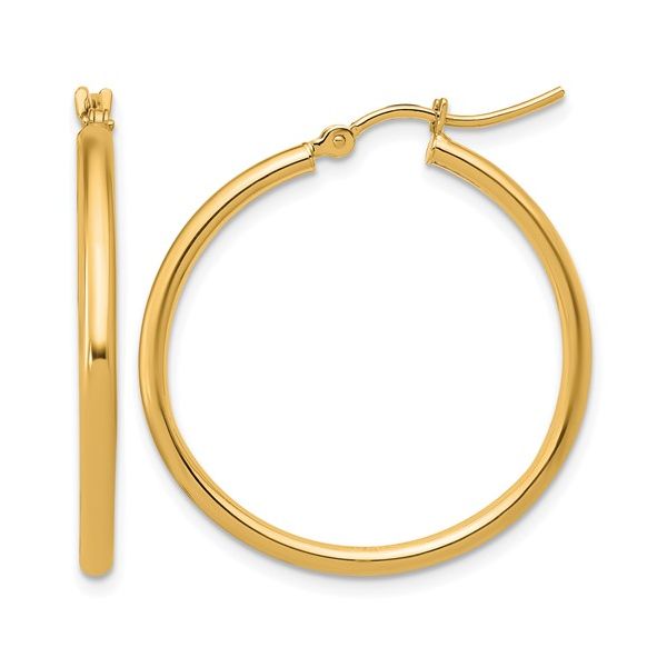 14K Yellow Gold Hoop Earrings Shelle Jewelers, Inc Northbrook, IL