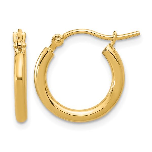 14K Yellow Gold Hoop Earrings Shelle Jewelers, Inc Northbrook, IL