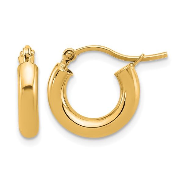 14K Yellow Gold Hoop Earrings Shelle Jewelers, Inc Northbrook, IL