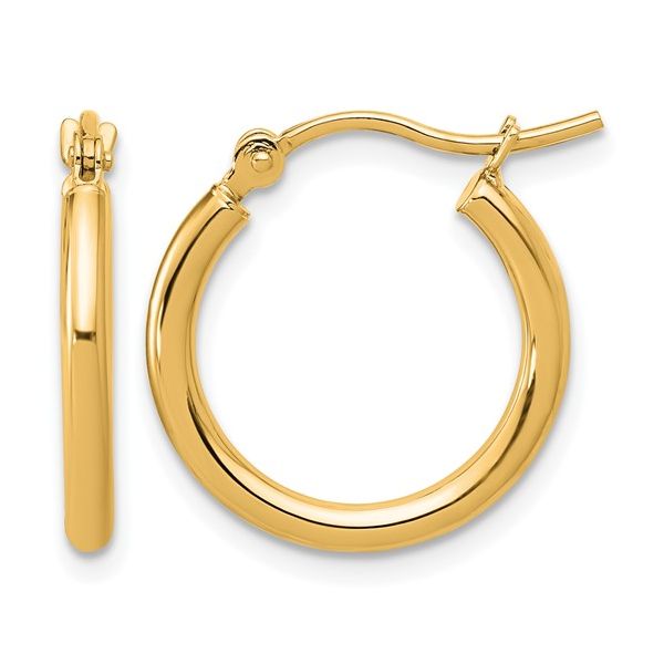 14K Yellow Gold Hoop Earrings Shelle Jewelers, Inc Northbrook, IL