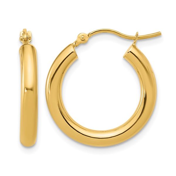 14K Yellow Gold Hoop Earrings Shelle Jewelers, Inc Northbrook, IL