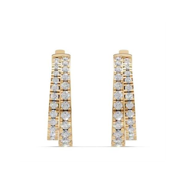 14K White Gold Huggie Earrings Shelle Jewelers, Inc Northbrook, IL