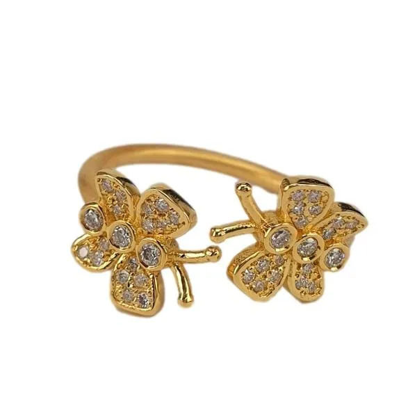 Eclectic Modern Gold Ring