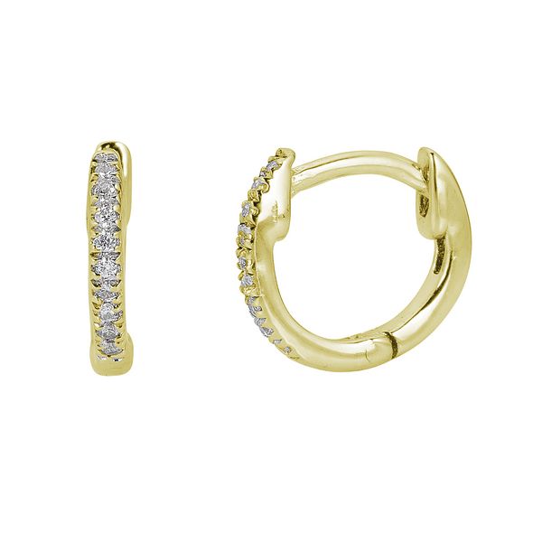 JGG 14K Yellow Gold Diamond Earrings Shelle Jewelers, Inc Northbrook, IL