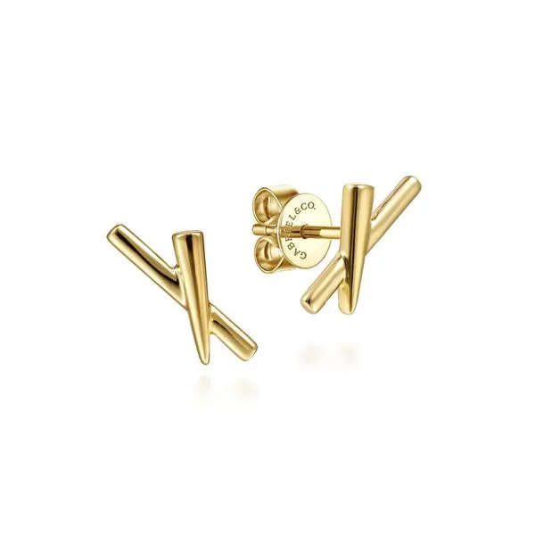 Gold Earrings Shelle Jewelers, Inc Northbrook, IL
