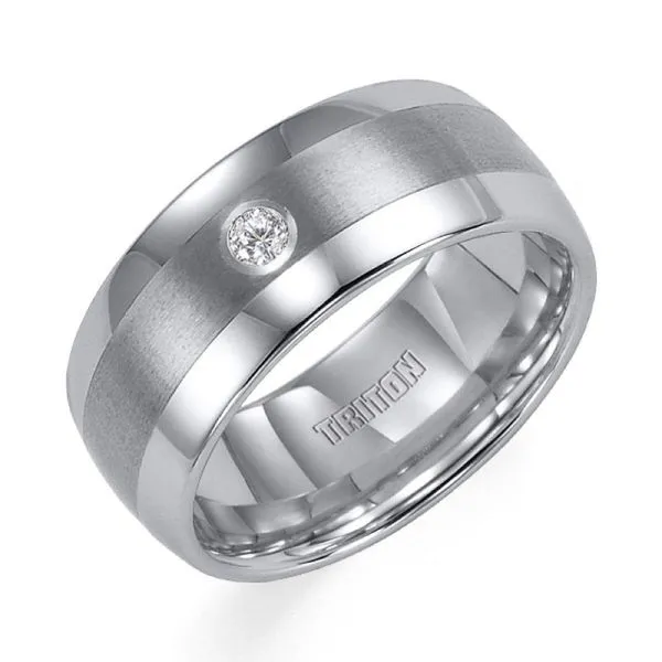 Tungsten Wedding Band Shelle Jewelers, Inc Northbrook, IL