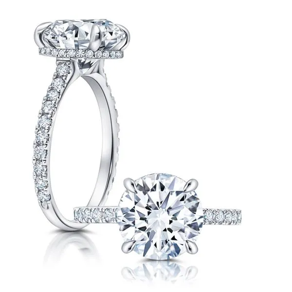 Solitaire Engagement Ring with Hidden Halo Maharaja's Fine Jewelry & Gift Panama City, FL