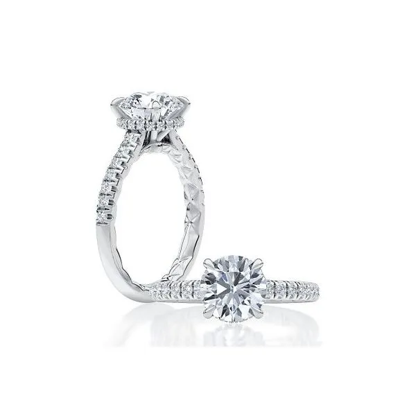 Four Claw Prong Classic Round Diamond Semi-Mount Maharaja's Fine Jewelry & Gift Panama City, FL