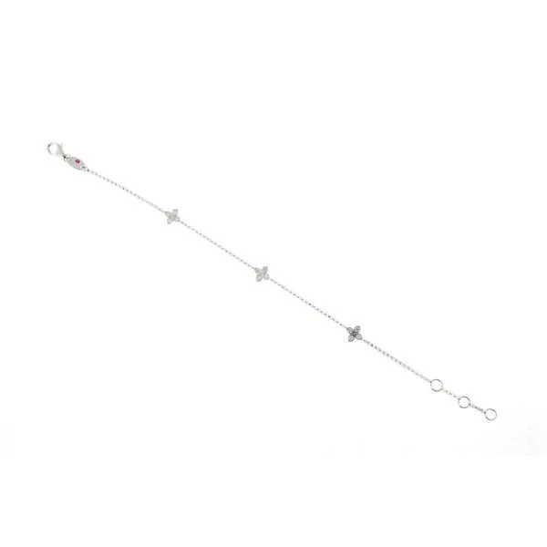 Roberto Coin 18K White Gold Station Bracelet, 0.13 tcw Maharaja's Fine Jewelry & Gift Panama City, FL