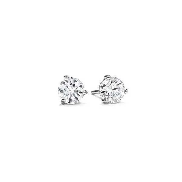 Hearts On Fire Three-Prong Diamond Stud Earrings, 0.72 tcw Maharaja's Fine Jewelry & Gift Panama City, FL