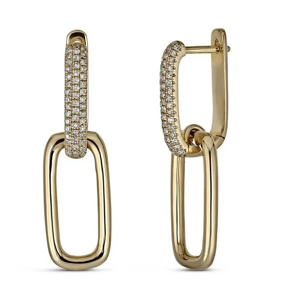 Yellow Gold Drop Lever Back Earrings Maharaja's Fine Jewelry & Gift Panama City, FL