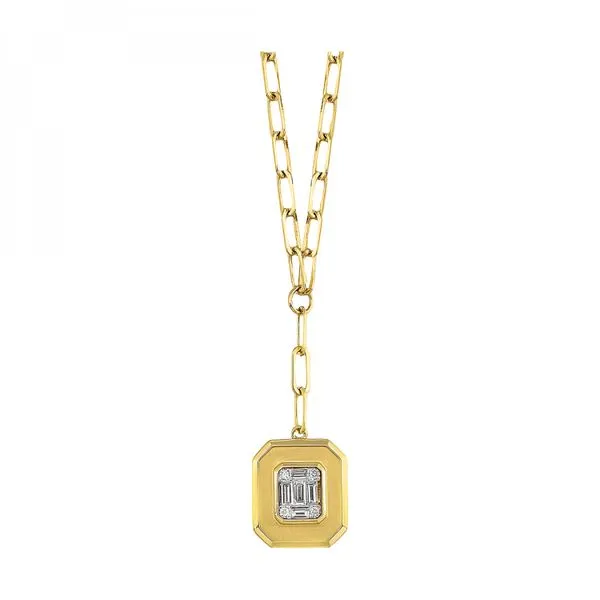 Yellow Gold Baguette Diamond Necklace Maharaja's Fine Jewelry & Gift Panama City, FL