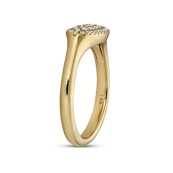 Yellow Gold East-West Rectangle Signet Ring Image 2 Maharaja's Fine Jewelry & Gift Panama City, FL