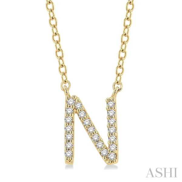 'N' Initial Diamond Pendant, 0.07 tdw Maharaja's Fine Jewelry & Gift Panama City, FL