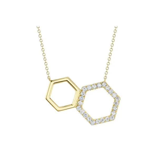 Shy Creations Diamond Hexagon Necklace, 0.45 tcw Maharaja's Fine Jewelry & Gift Panama City, FL