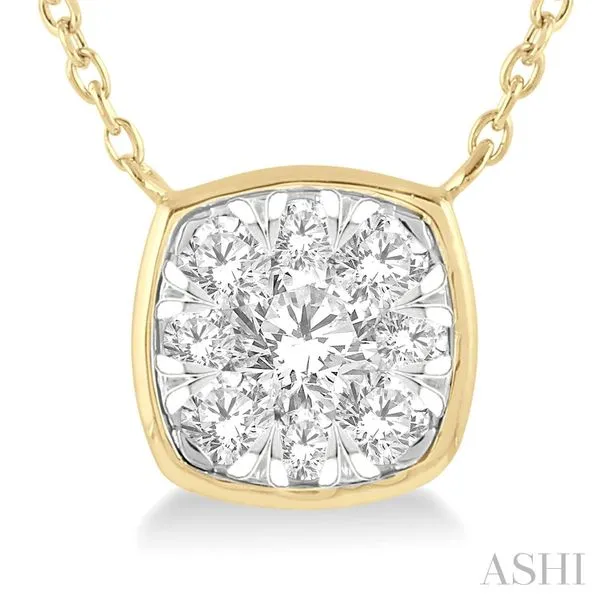 Cushion Lovebright Diamond Essential Necklace, 0.75 tcw Maharaja's Fine Jewelry & Gift Panama City, FL