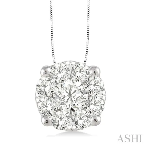 1/4ct Diamond Cluster Pendant Maharaja's Fine Jewelry & Gift Panama City, FL